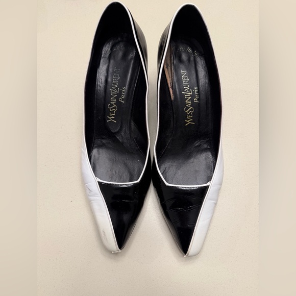 VINTAGE Yves Saint Laurent Color Block Heels